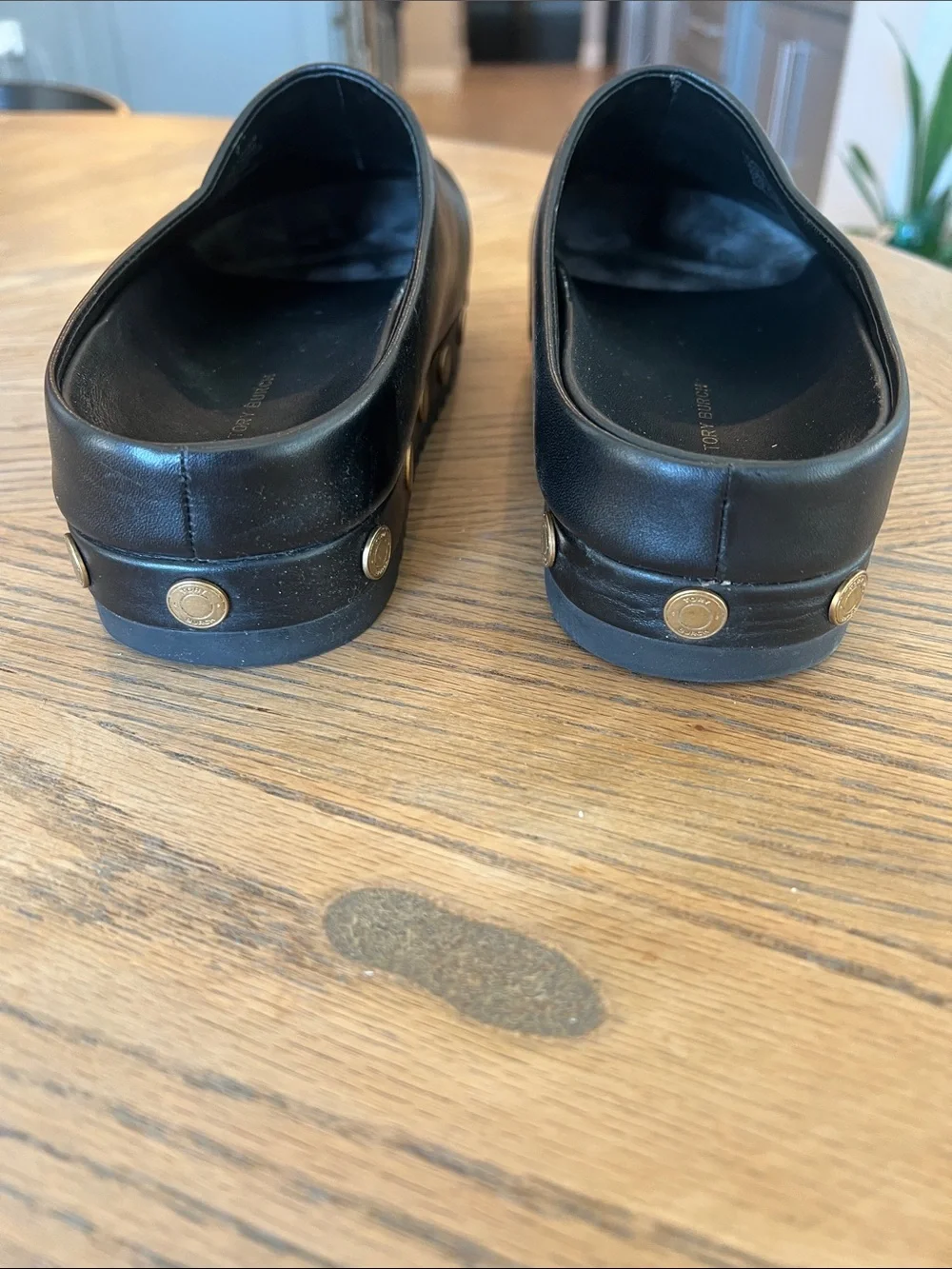 Tory Burch Black Platform Mule Clogs 61/2